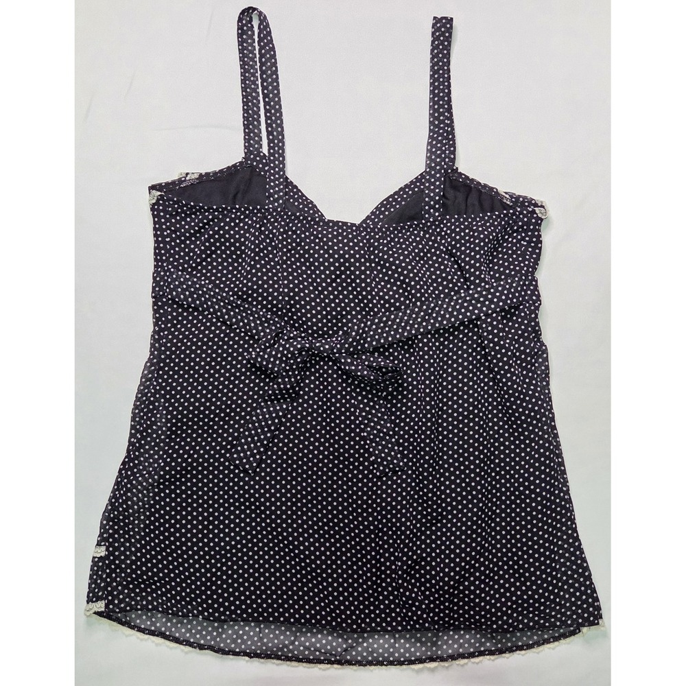 HeartSoul L Vtg Babydoll Polka Dot Cami Whimsigoth Victorian Witchy Fairy Grunge - Picture 5 of 6